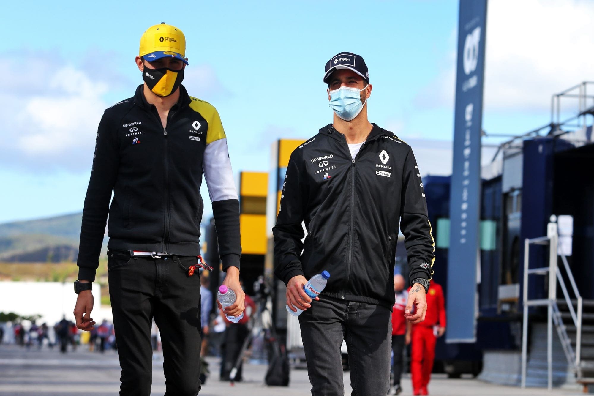 Esteban Ocon e Daniel Ricciardo (Renault) GP de Portugal F1 2020