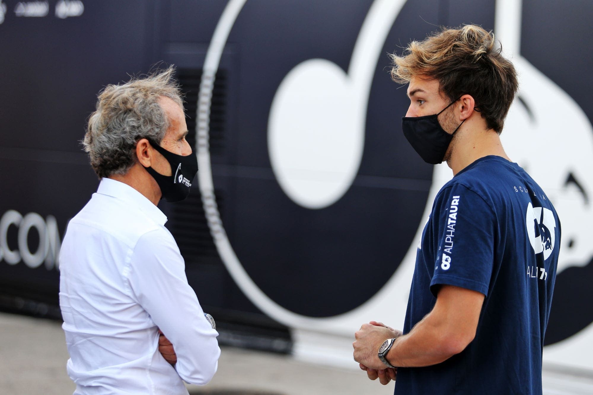 Alain Prost e Pierre Gasly - GP de Portugal F1 2020