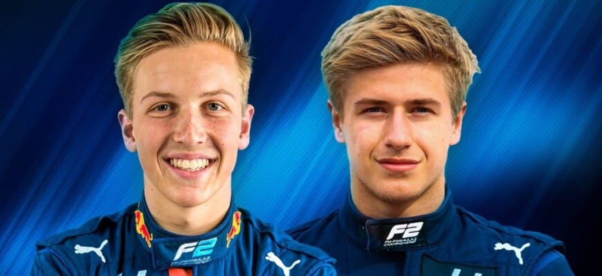 Juri Vips e Liam Lawson - F2