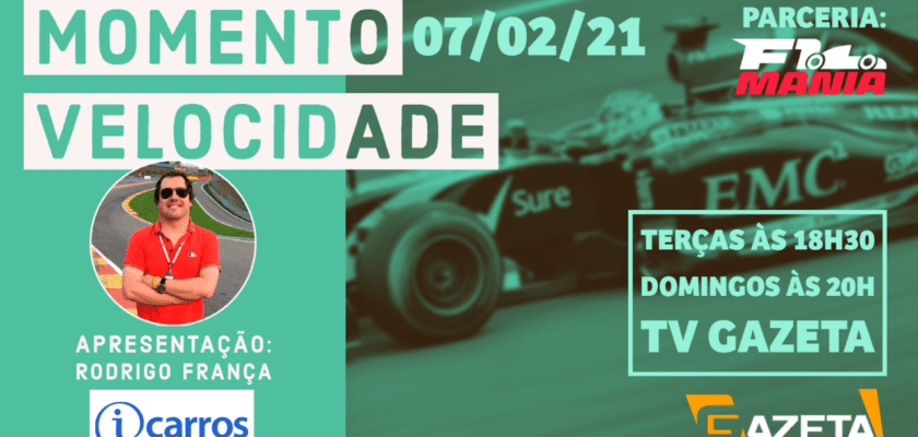 Assista ao Momento Velocidade deste domingo (07/02/2021)