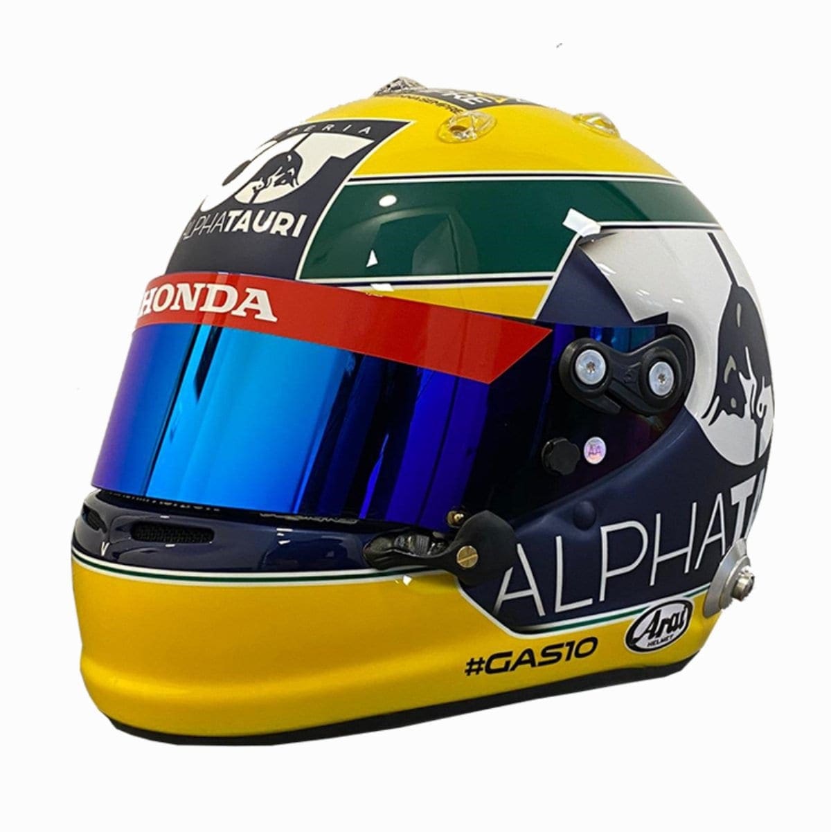 Pierre Gasly lança edição especial de capacete em homenagem a Ayrton Senna