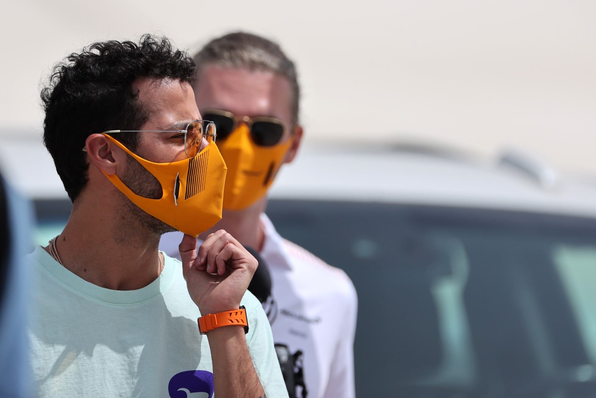 Daniel Ricciardo (McLaren) Grande Prêmio do Bahrein F1 2021