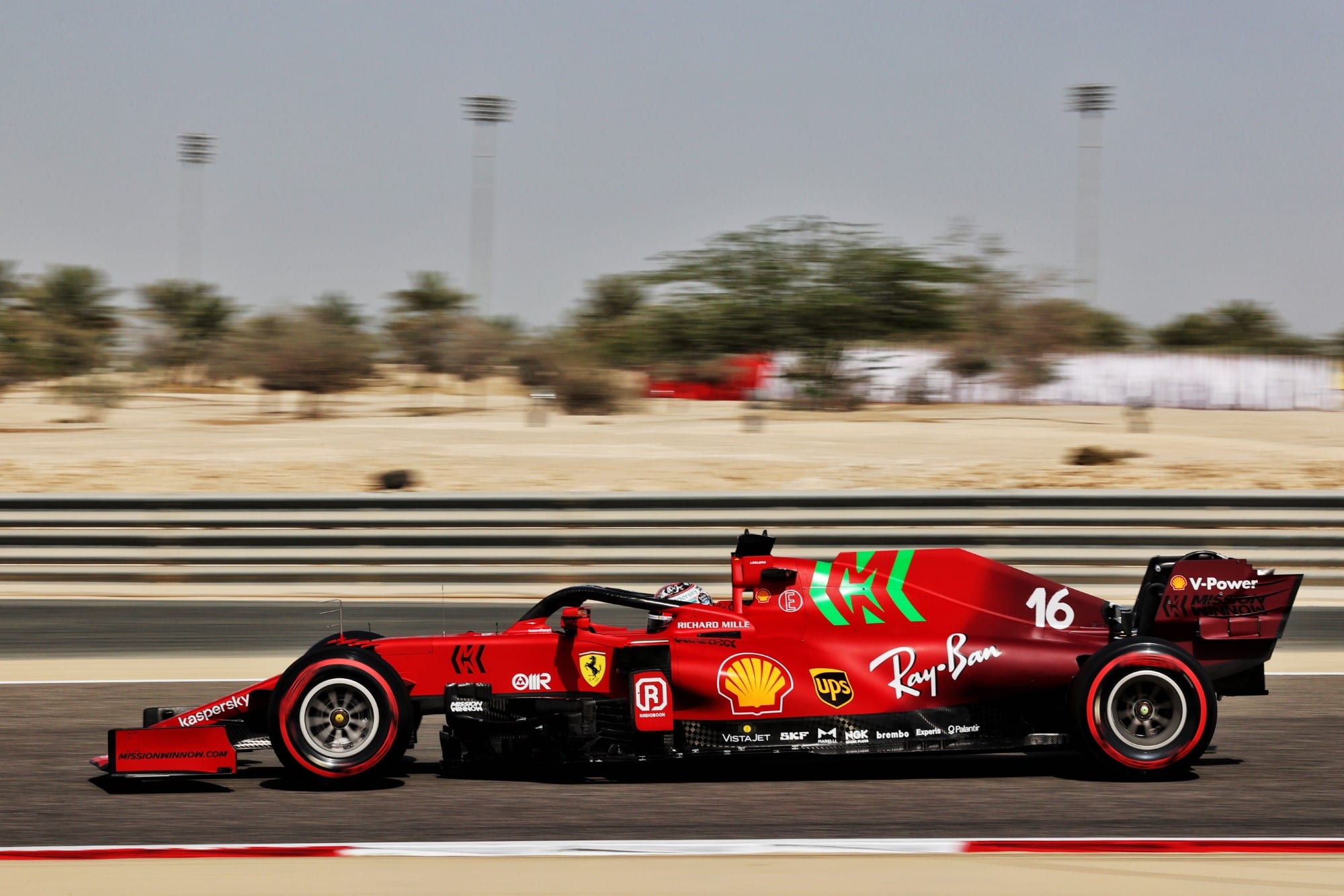 Charles Leclerc (Ferrari) Grande Prêmio do Bahrein F1 2021