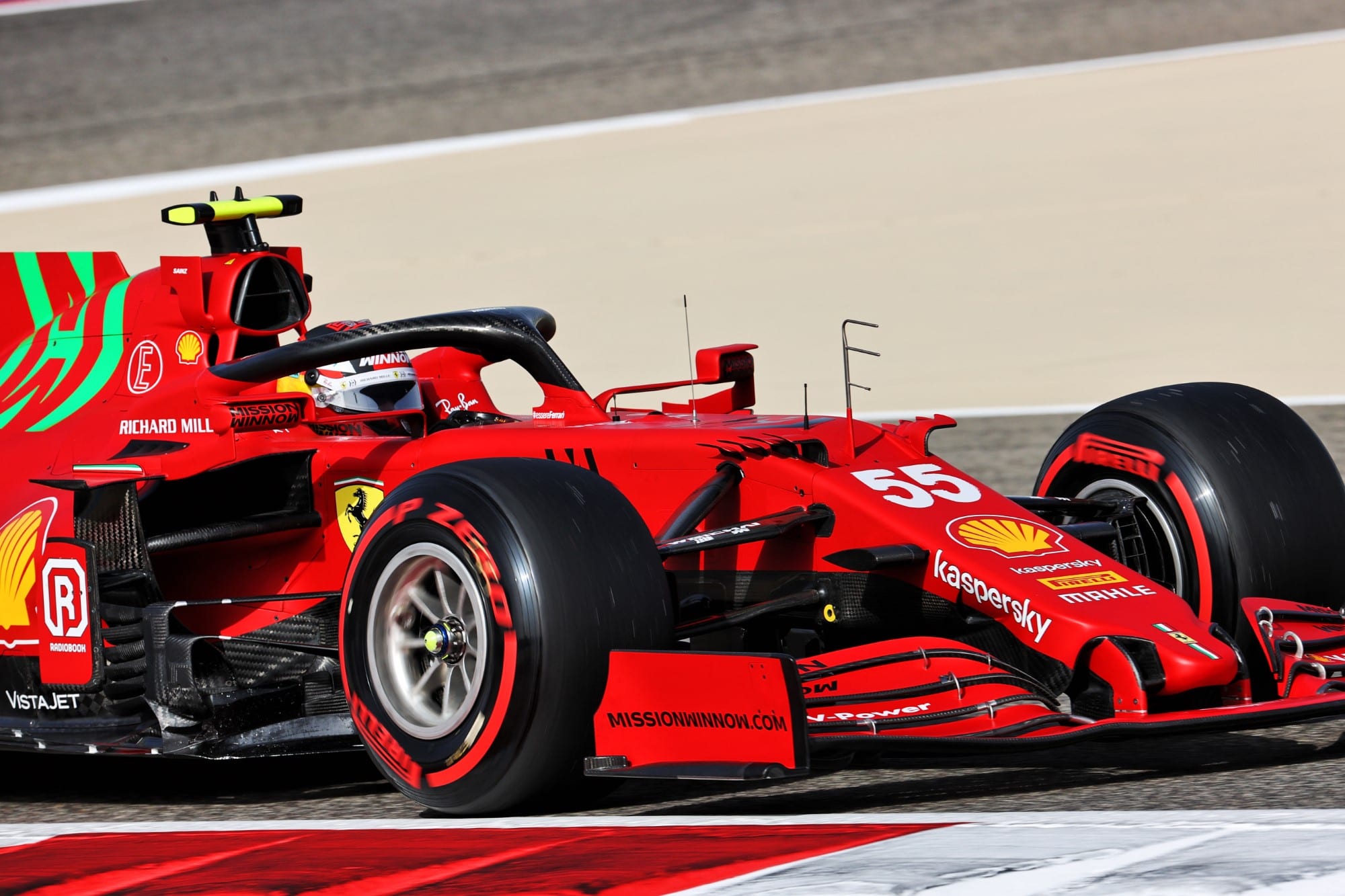 Carlos Sainz (Ferrari) Grande Prêmio do Bahrein F1 2021