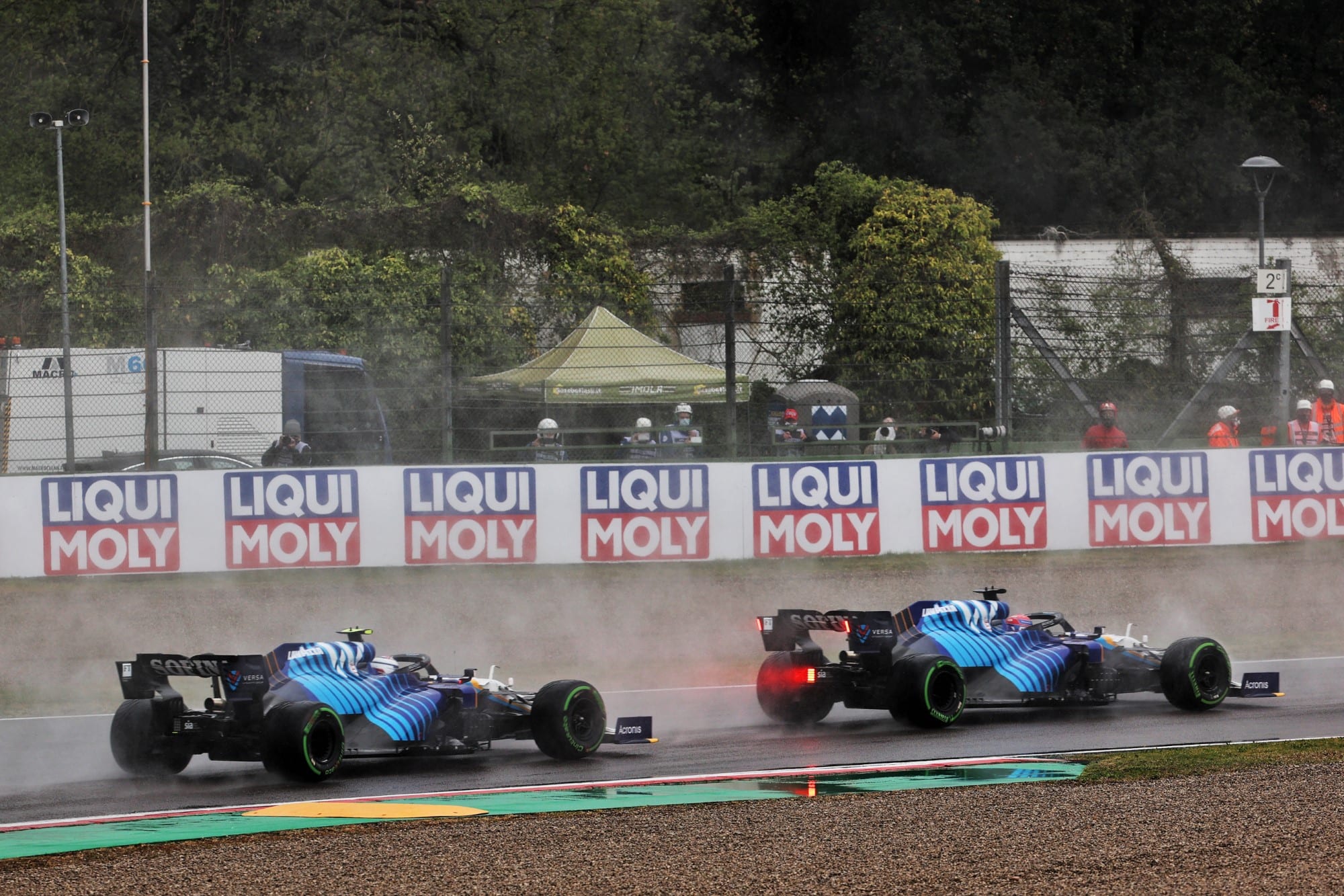 George Russell e Nicholas Latifi - GP da Emília-Romanha F1 2021 - Ímola