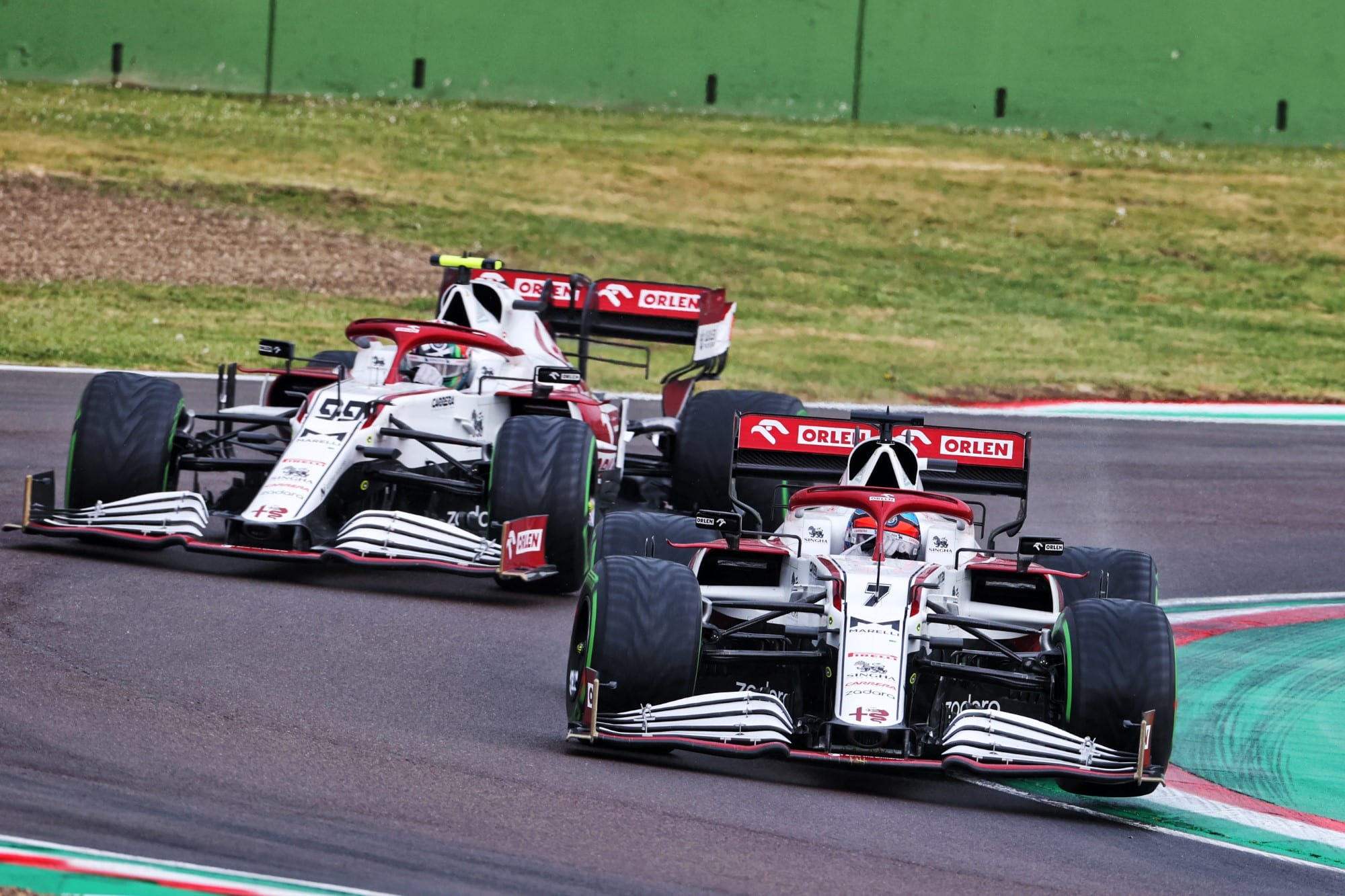 Kimi Raikkonen e Antonio Giovinazzi - GP da Emília-Romanha F1 2021 - Ímola