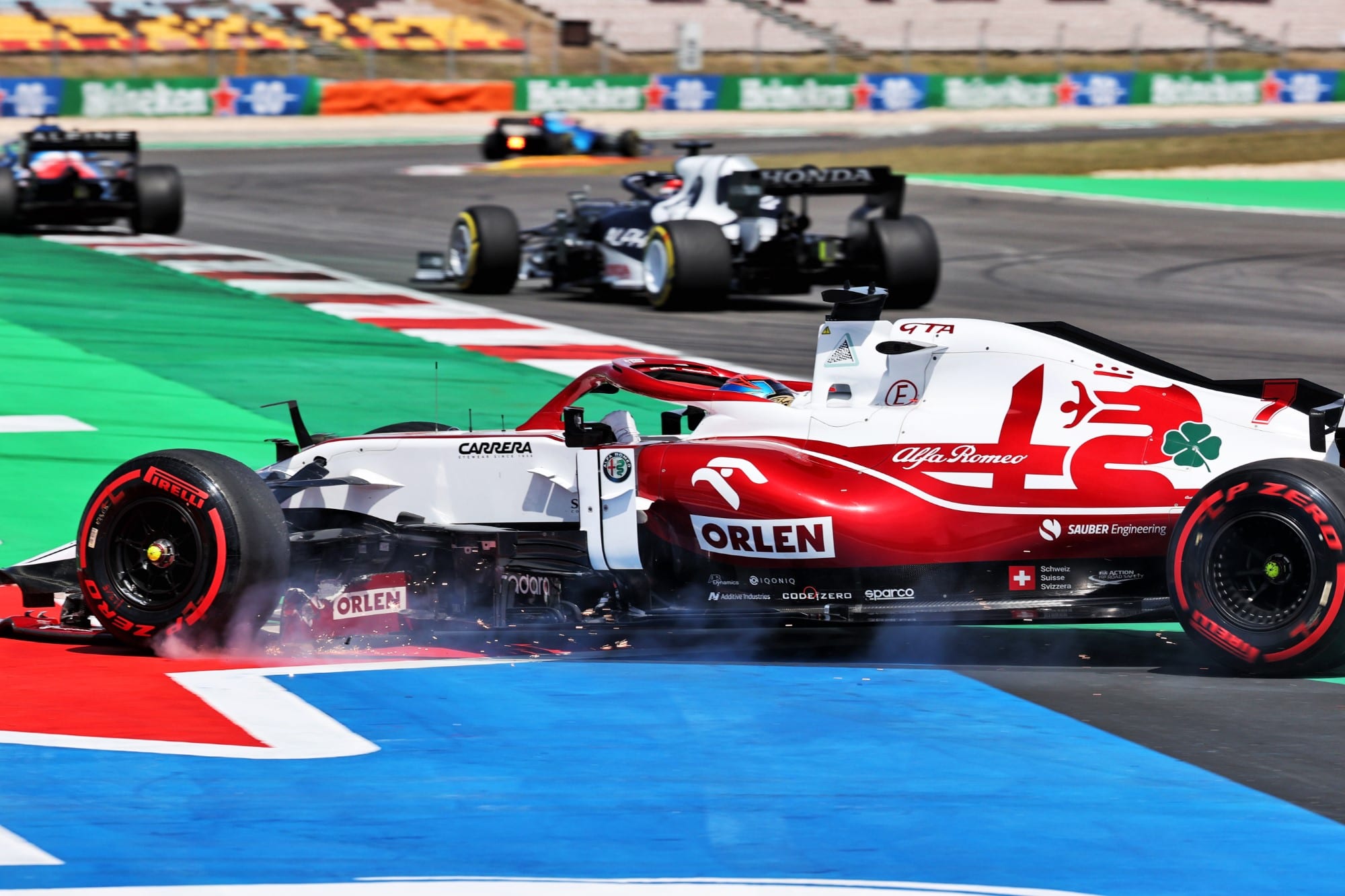 Kimi Raikkonen - Alfa Romeo - Acidente - GP de Portugal F1 2021