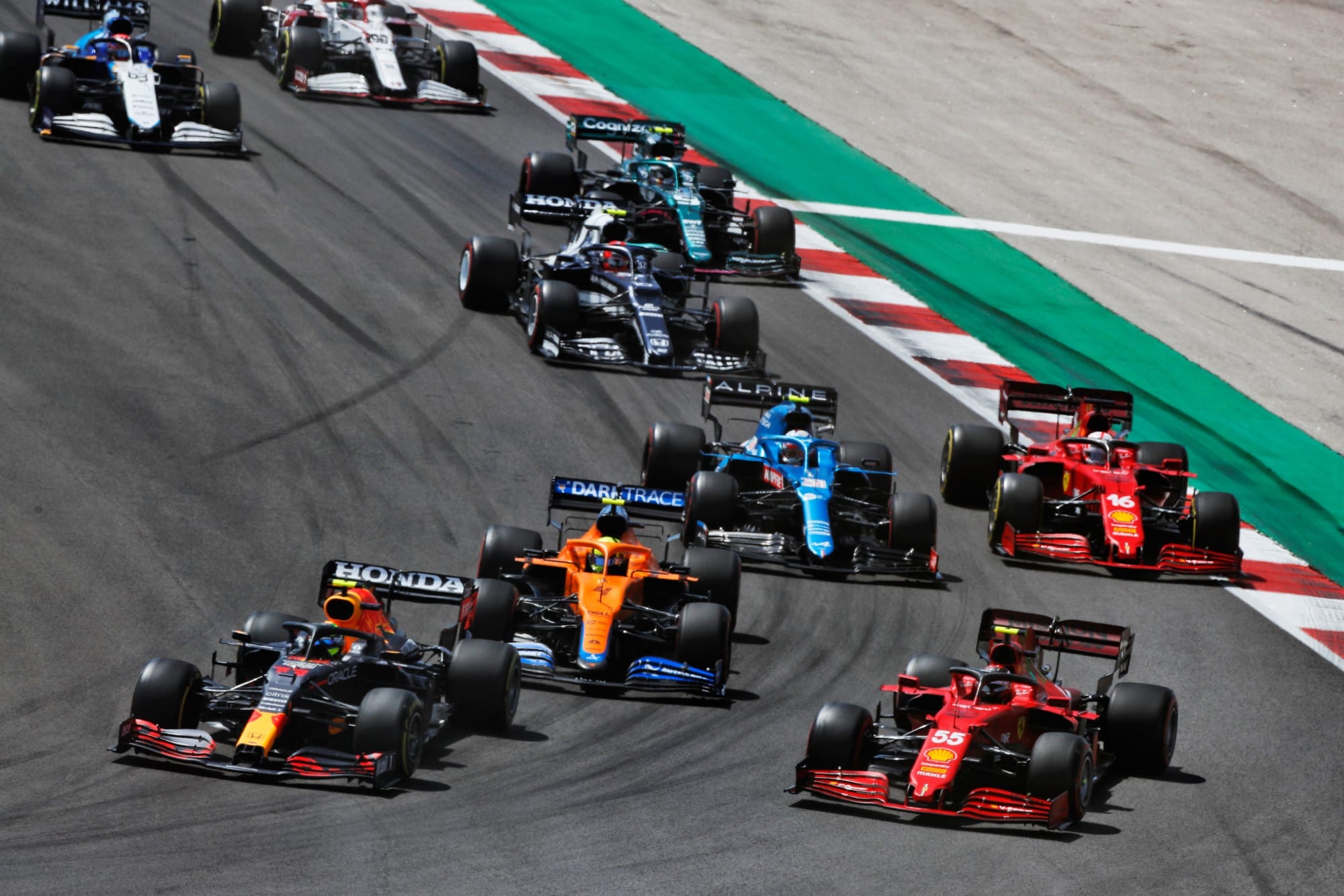 Sergio Perez e Carlos Sainz - GP de Portugal F1 2021