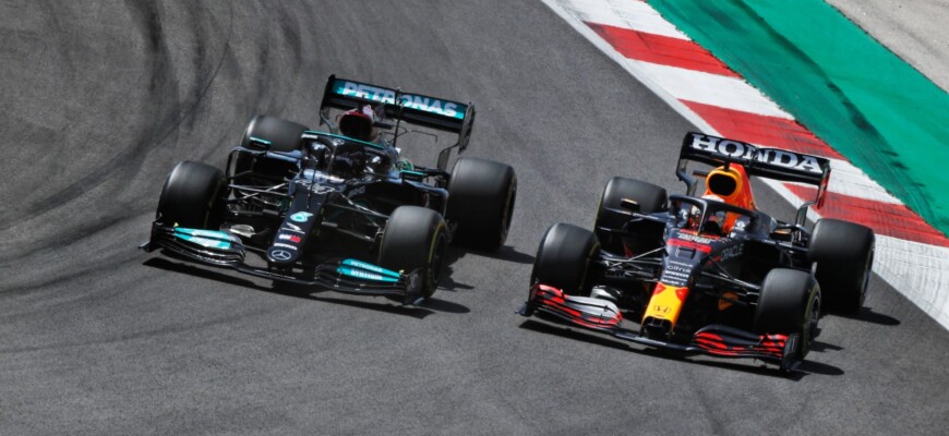 Lewis Hamilton e Max Verstappen - GP de Portugal F1 2021