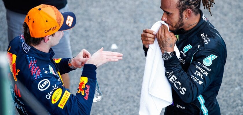 Lewis Hamilton e Max Verstappen - GP da Espanha F1 2021