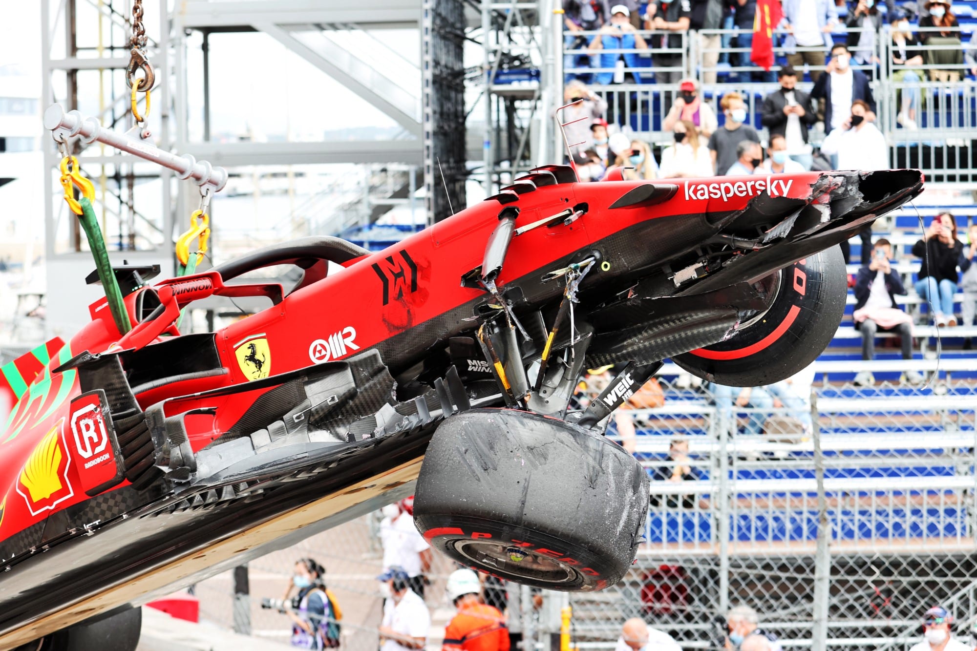 Charles Leclerc/ Acidente (Ferrari) GP de Mônaco F1 2021