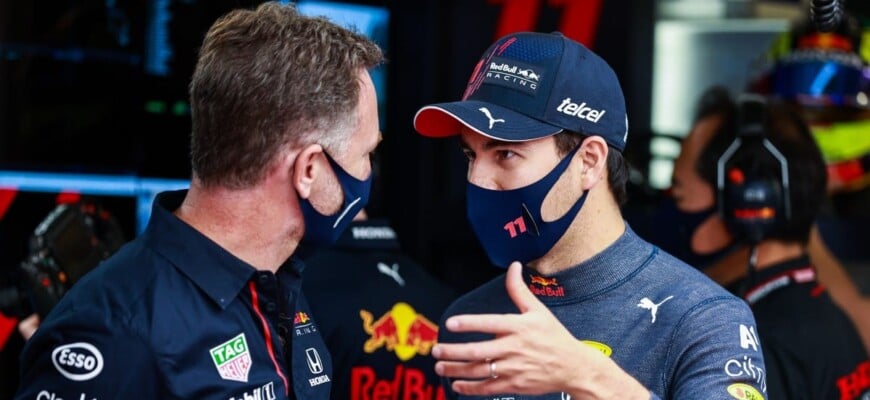 Sergio Perez e Christian Horner