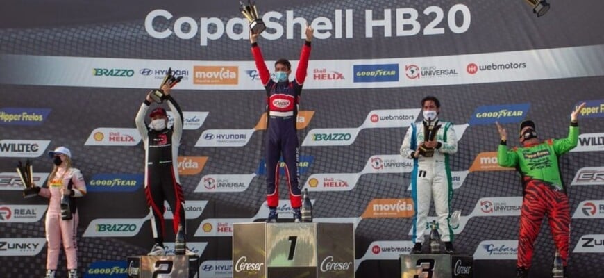 Líder da categoria Super, Enzo Gianfratti vence na primeira prova da Copa Shell HB20 em Goiânia