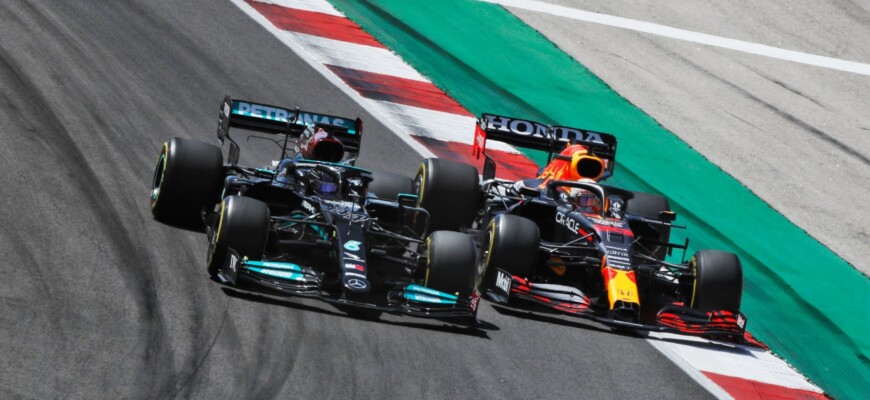 Lewis Hamilton e Max Verstappen - GP de Portugal F1 2021