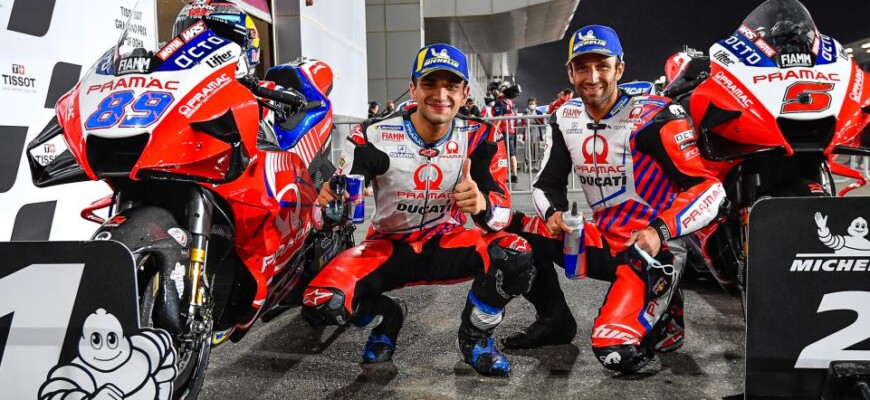 Jorge Martin (Ducati) Johann Zarco (Ducati) - Catar MotoGP 2021