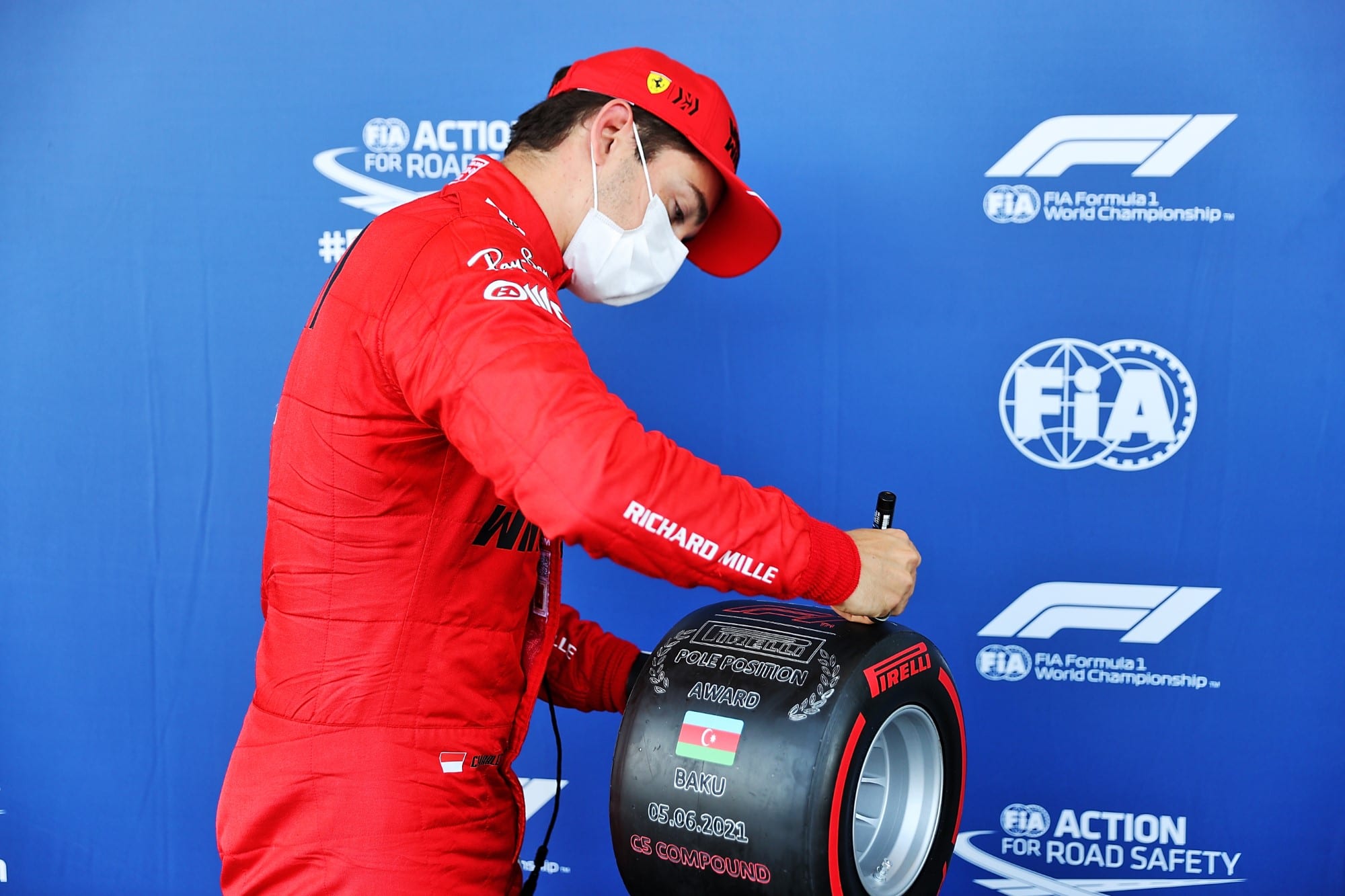 Charles Leclerc (Ferrari) GP do Azerbaijão de F1