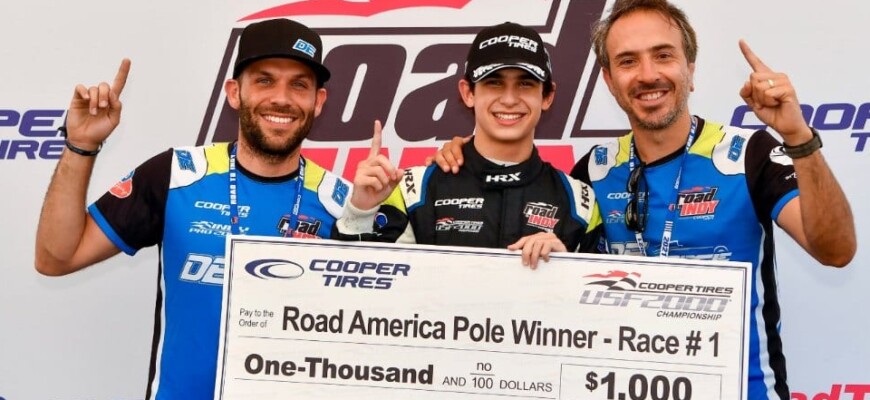 USF2000: Kiko Porto conquista pole em Road America e largará na frente na corrida deste sábado