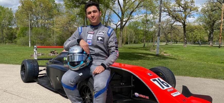 Em Mid-Ohio Gabriel Fonseca conquista P6, seu melhor resultado na F4 US