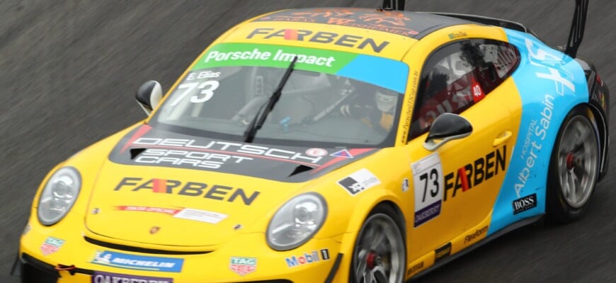 Enzo Elias é segundo lugar em Interlagos na Porsche Carrera Cup