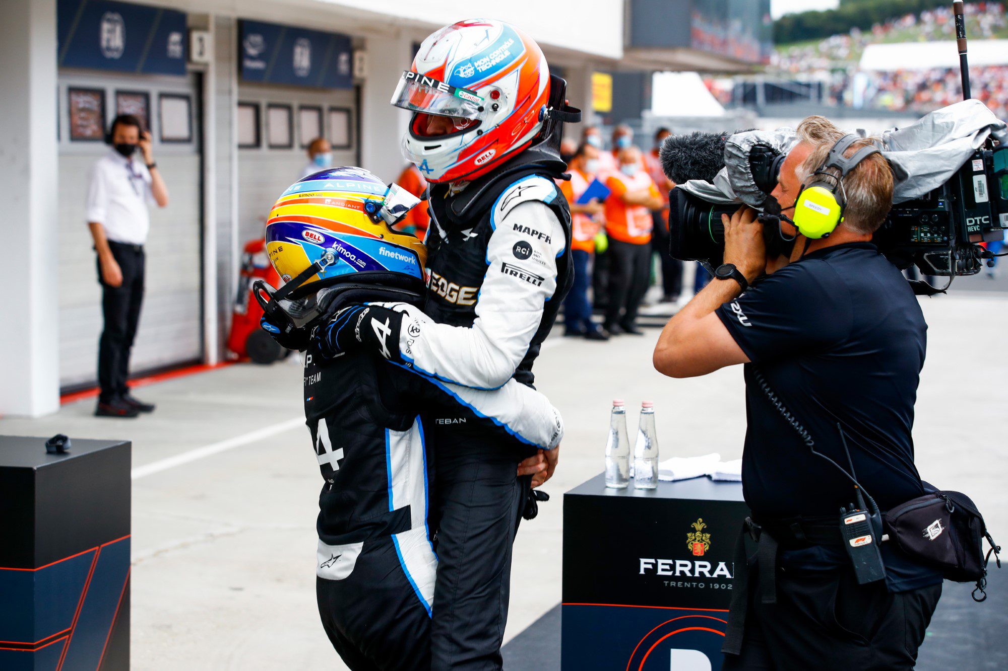 Esteban Ocon e Fernando Alonso - GP da Hungria F1 2021