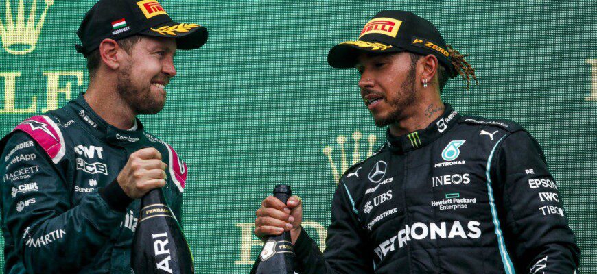 Lewis Hamilton e Sebastian Vettel