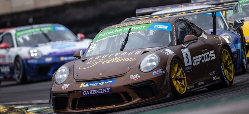 Na luta pelo título, Werner Neugebauer e Fábio Carbone aceleram nos 300 km de Goiânia no Porsche Endurance