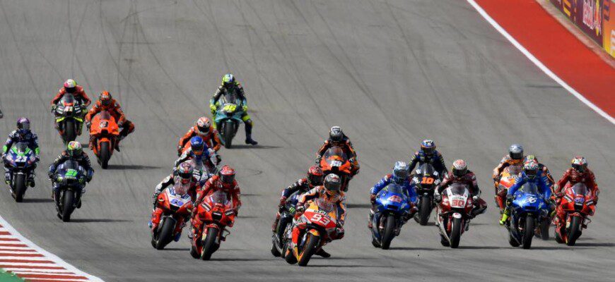 Largada MotoGP Américas 2021