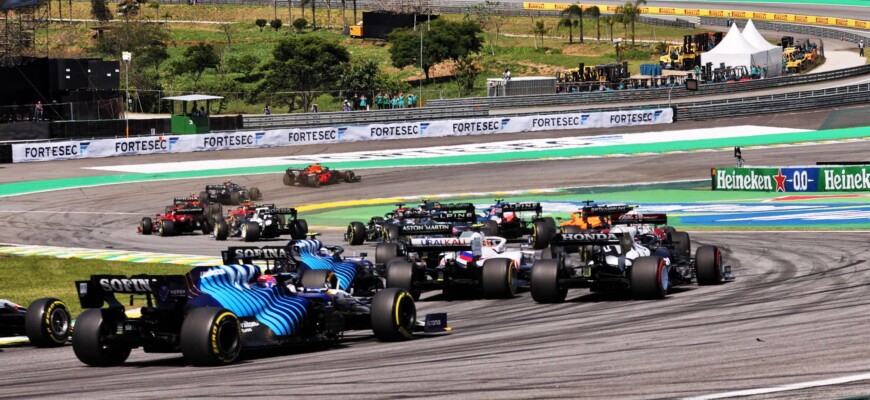 Largada, GP de São Paulo, Interlagos. F1 2021