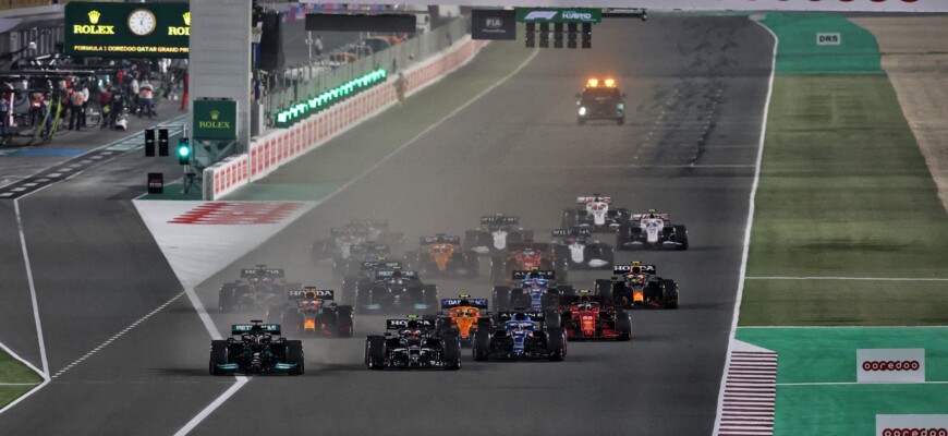 Largada, GP do Catar, Losail, F1 2021