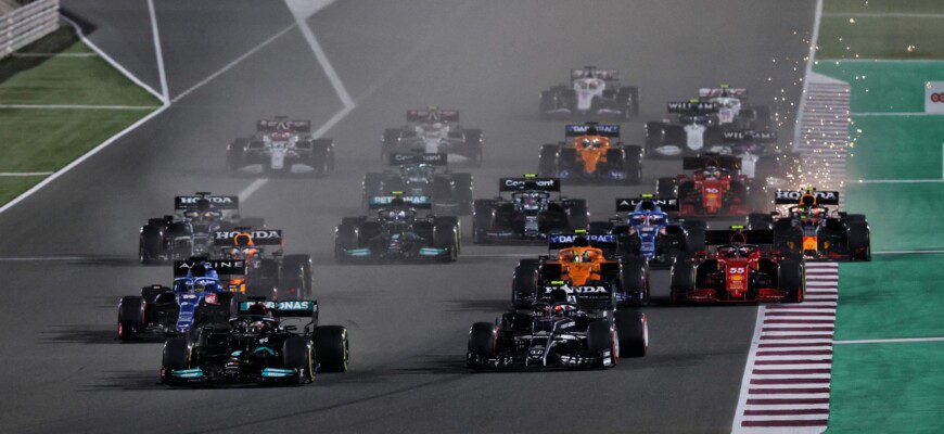 Largada, GP do Catar, Losail, F1 2021