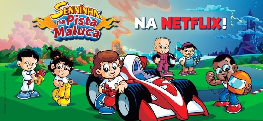 Animação Senninha na Pista Maluca acelera agora na Netflix