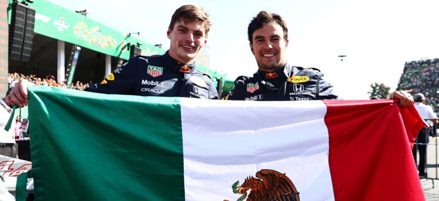 Max Verstappen e Sergio Pérez - GP do México