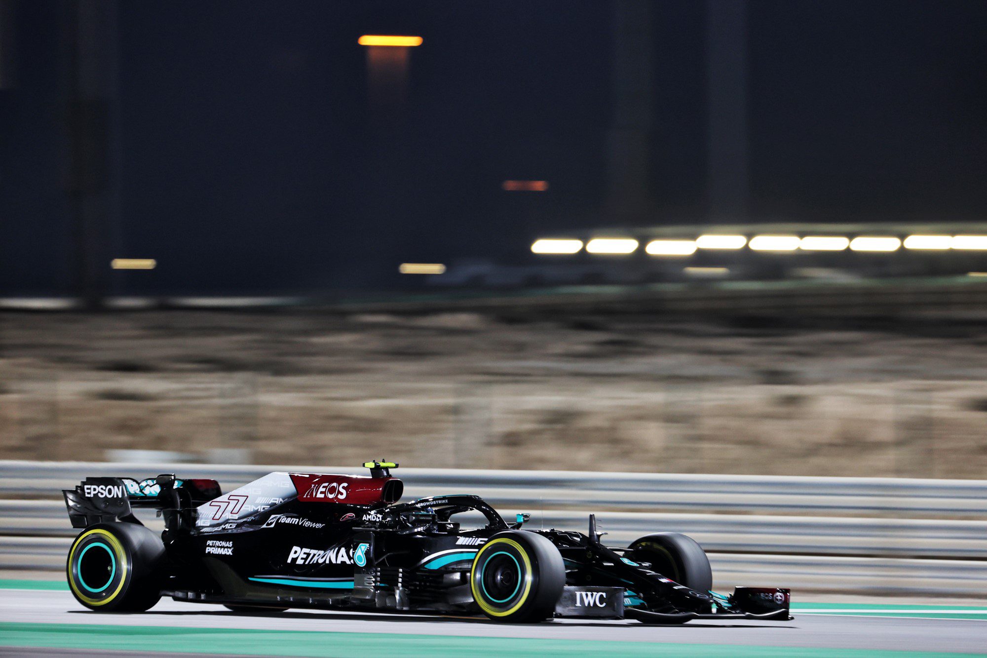 Bottas receives three-place penalty on the F1 Qatar GP grid