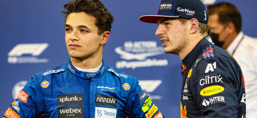 Lando Norris e Max Verstappen, GP de Abu Dhabi, Yas Marina, F1 2021