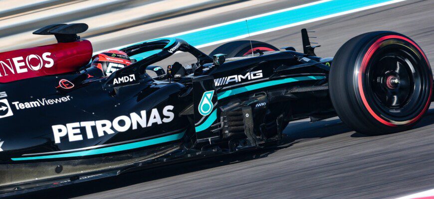 George Russell, Mercedes, Testes Abu Dhabi, F1 2021