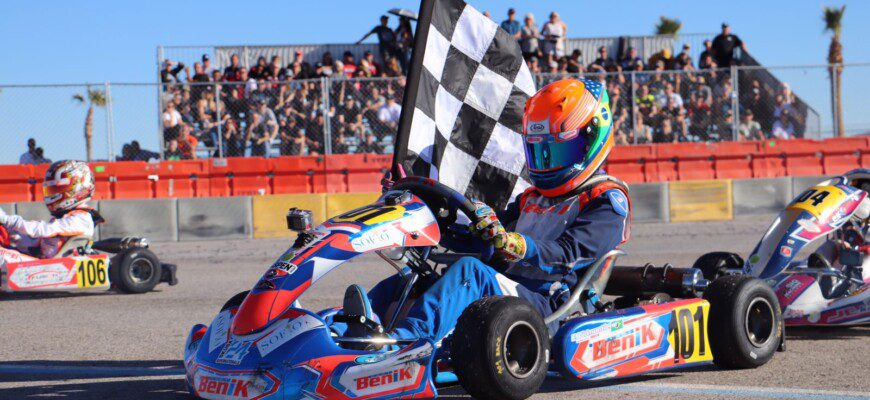 Enzo Vidmontiene é tricampeão do Sunshine Skate Karting Challenge, em Homestead