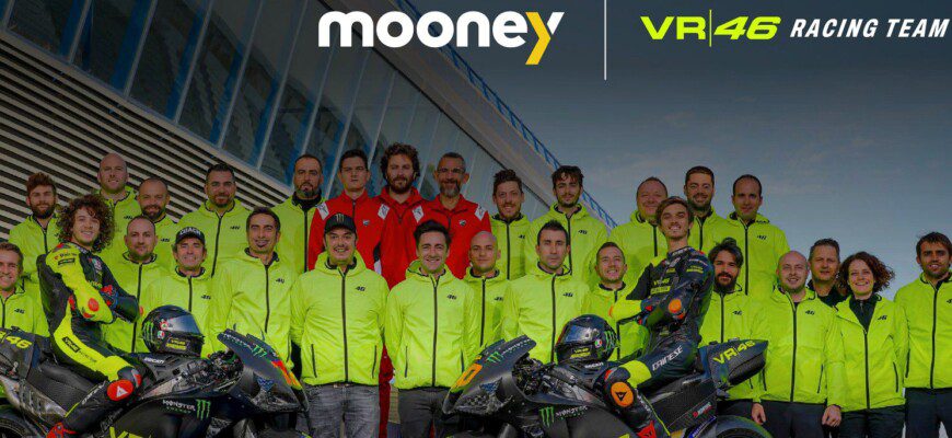 VR46 anuncia Mooney como patrocinadora