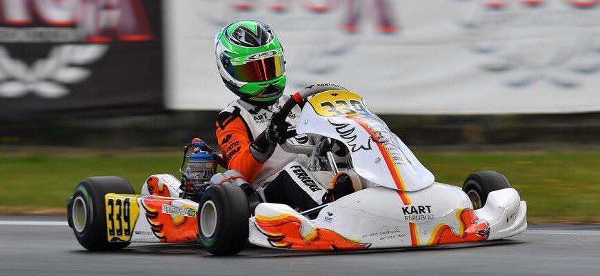 Matheus Ferreira começa 2022 acelerando no WSK Winter Test em Adria, na Itália