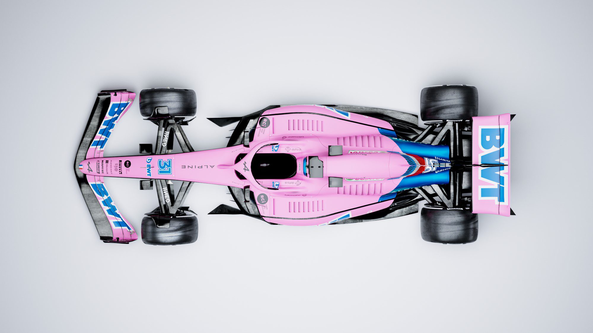 F1: Alpine apresenta carro 2022 em azul e rosa - Motor Show