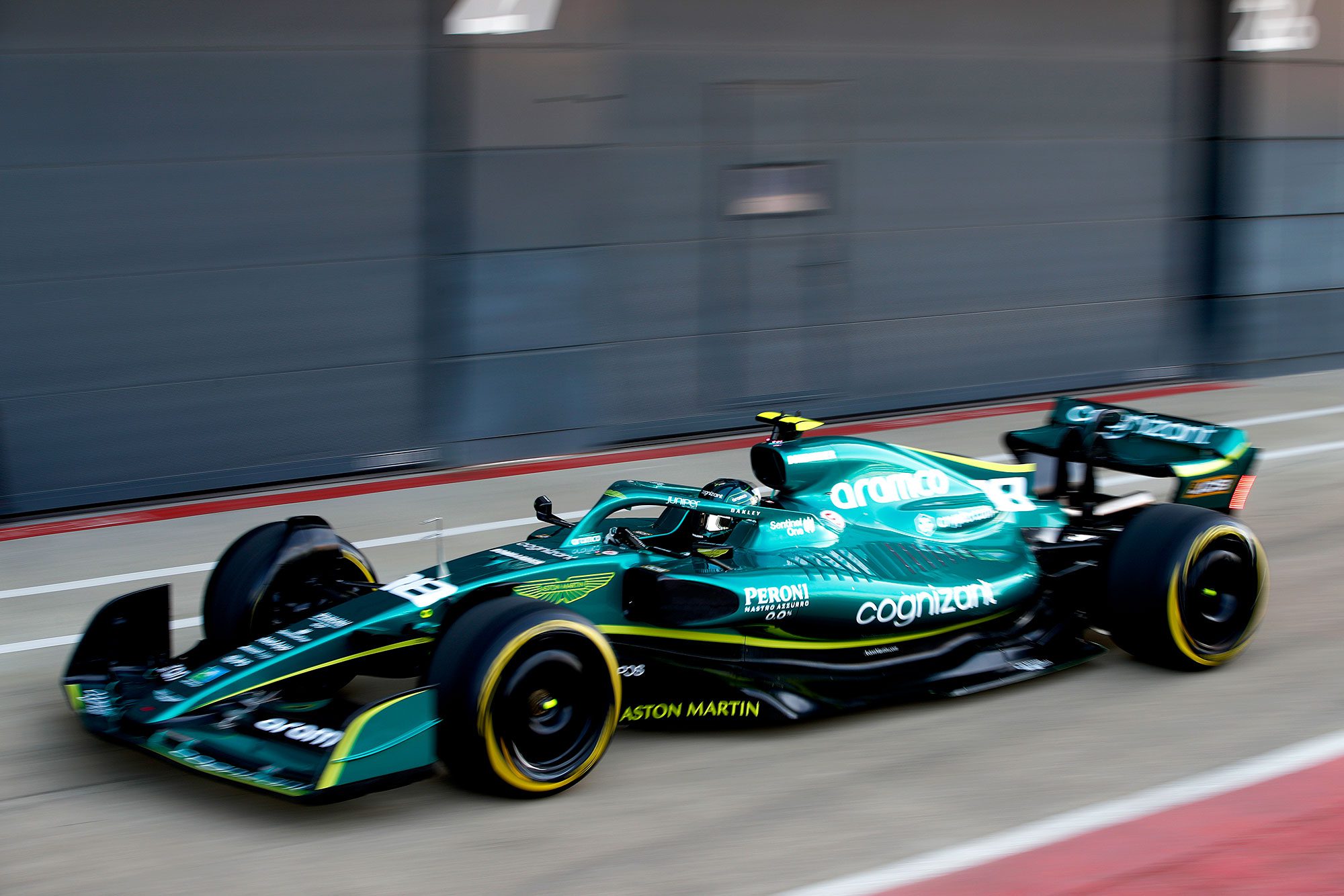 Shakedown Aston Martin AMR22 - F1 2022