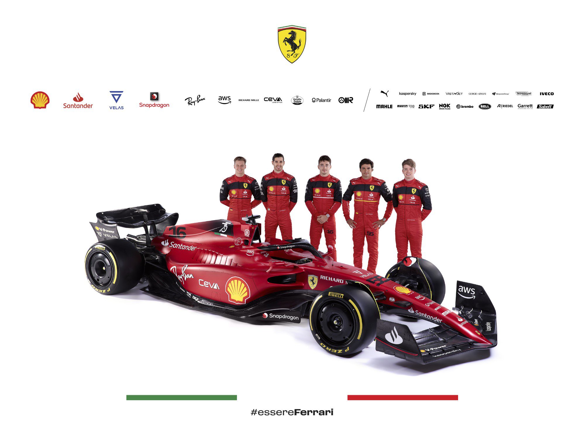 Novos carros da F1 2022 – Ferrari F1-75 – World of Motorsport