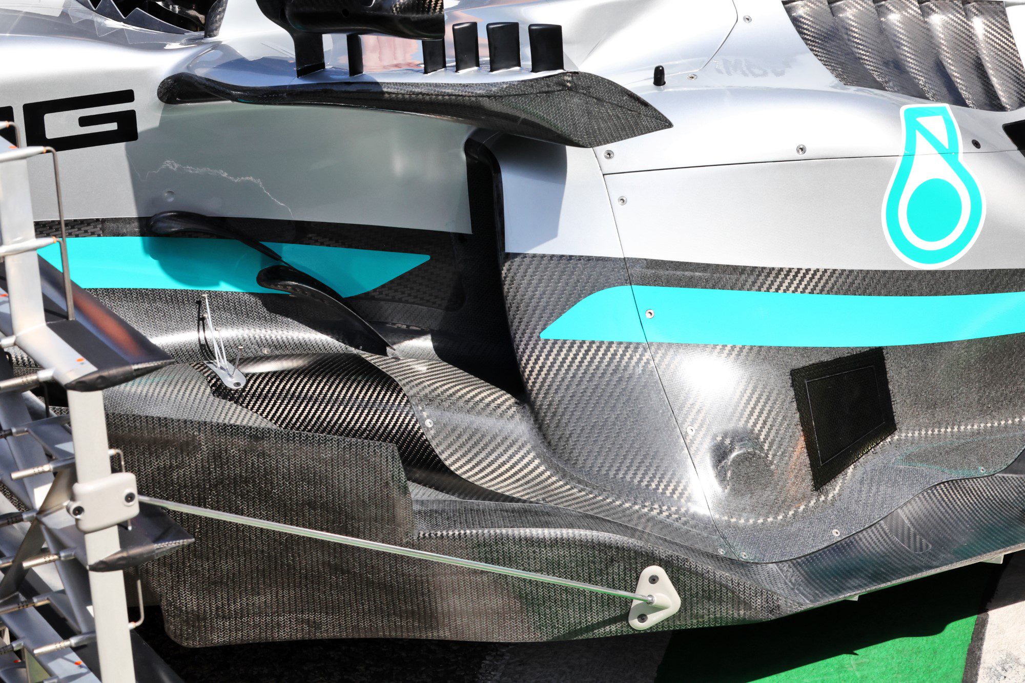 Mercedes W33, sidepods, F1 2022