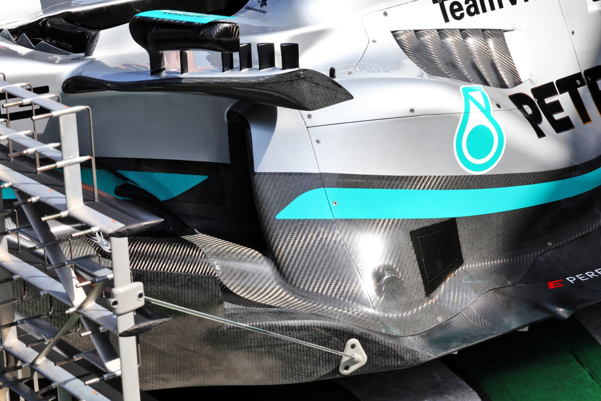 Mercedes W33, sidepods, F1 2022