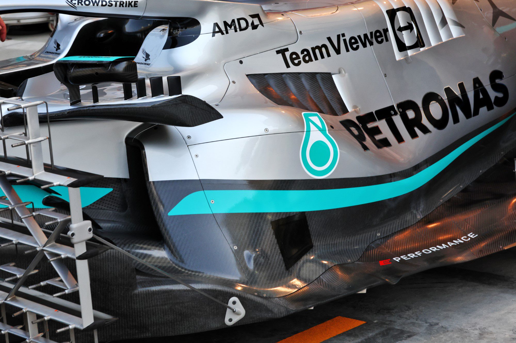 Mercedes W33, sidepods, F1 2022