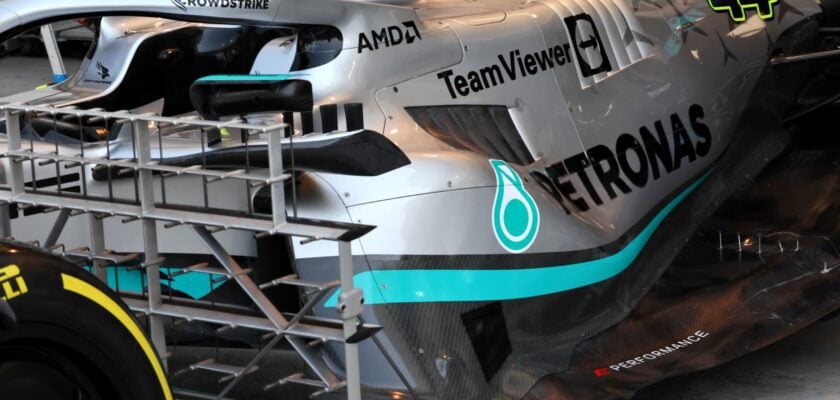 Mercedes W33, sidepods, F1 2022