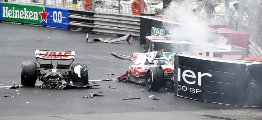 Batida de Mick Schumacher - GP de Mônaco