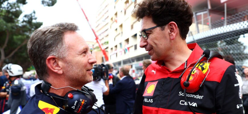 Christian Horner e Mattia Binotto