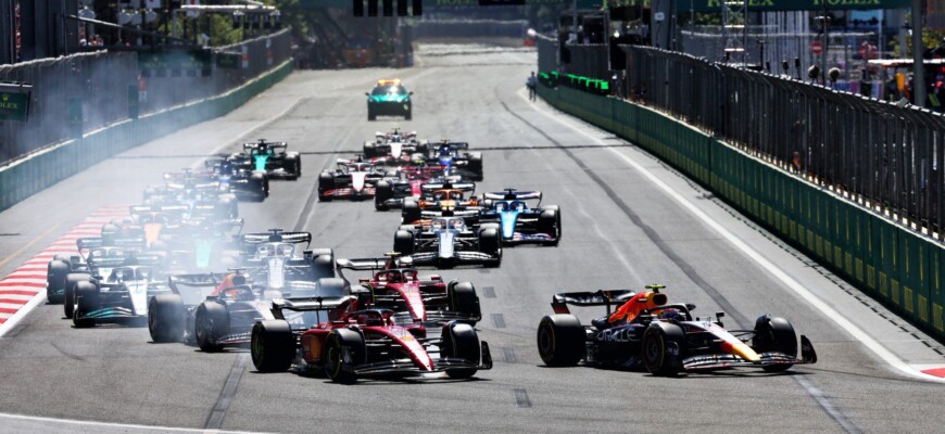 F1 2022, GP do Azerbaijão, Baku. Largada