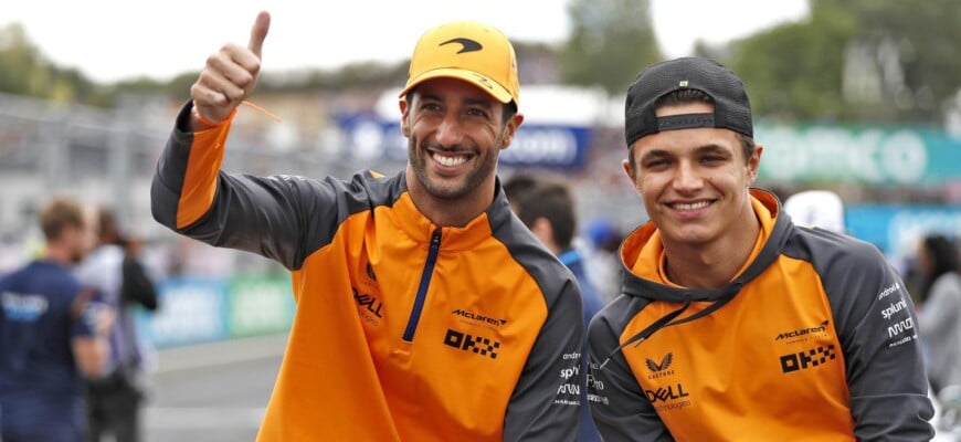 Daniel Ricciardo e Lando Norris