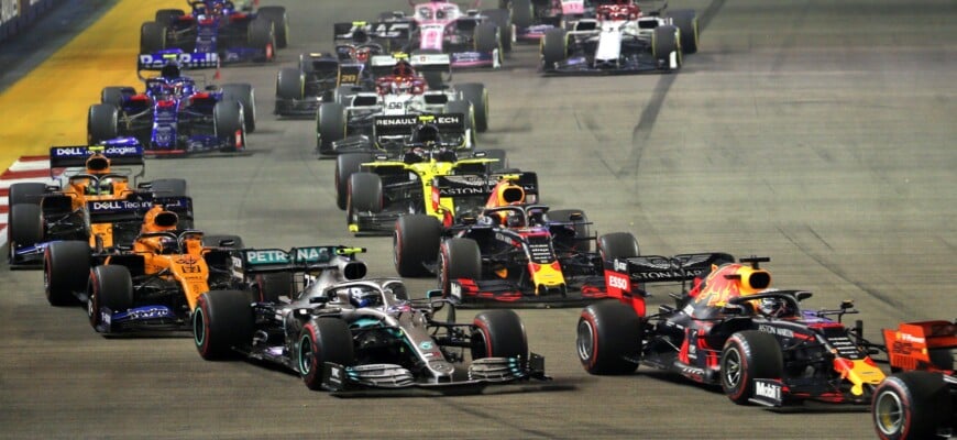 F1 2019, GP de Singapura, Largada